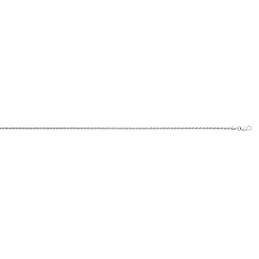Silver 2.1mm Rope Chain