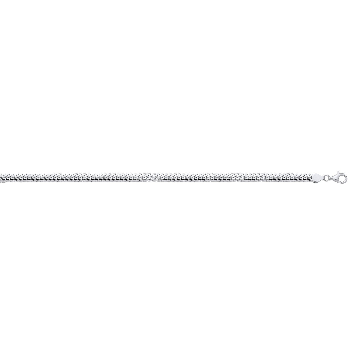 Silver 5.8mm Herringbone Chain/ladies Bracelet
