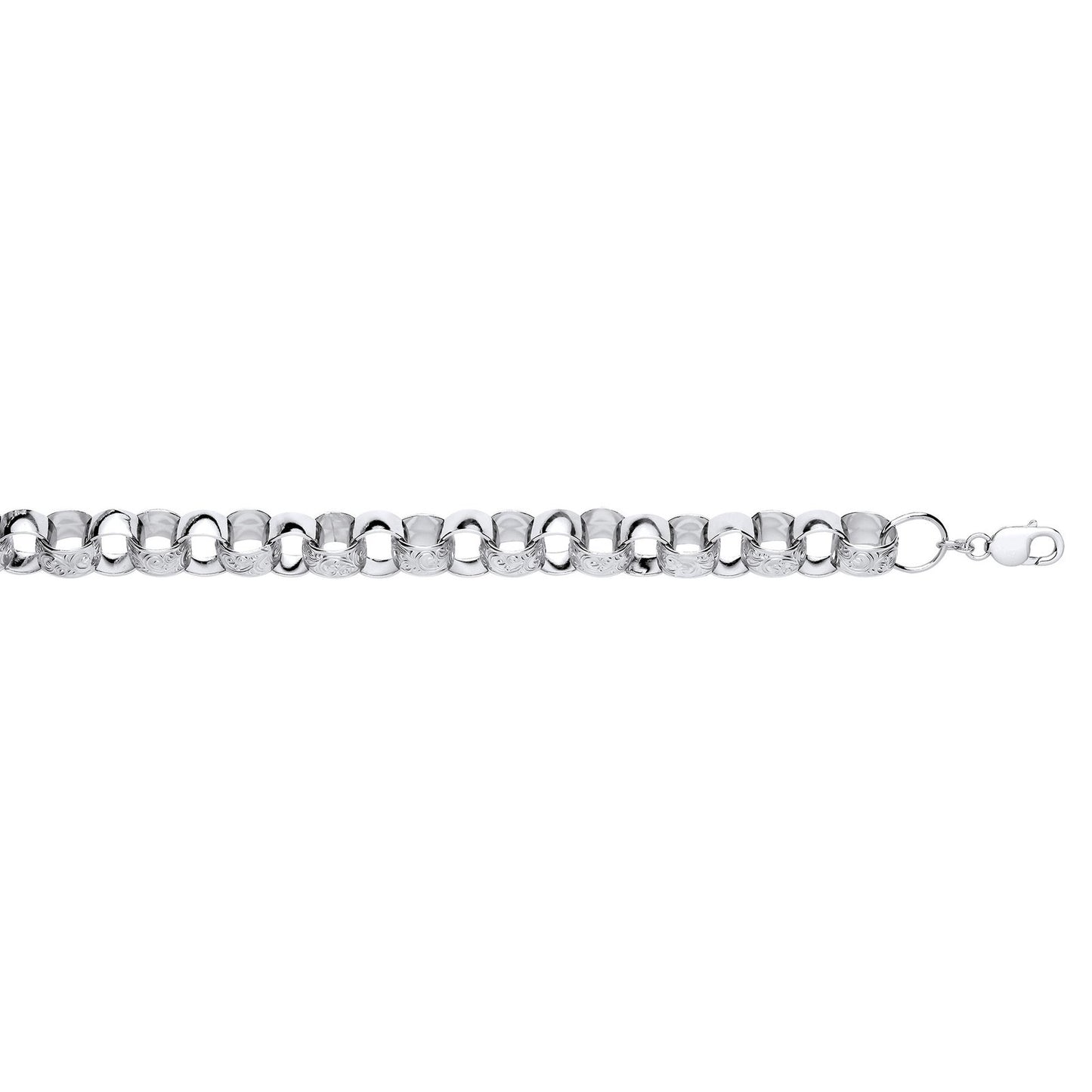 Silver 14mm Filigree Belcher Chain