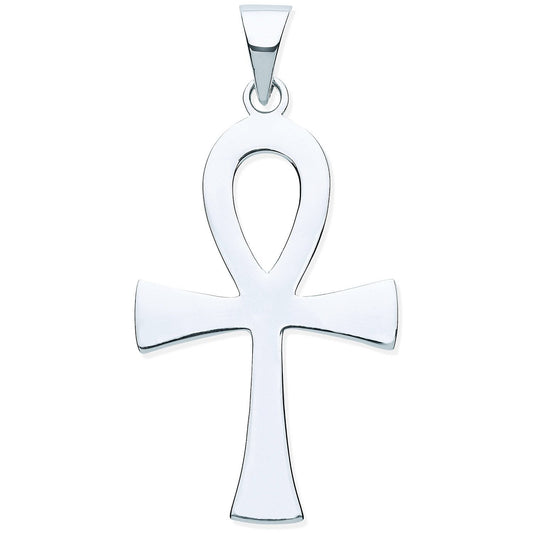 Silver Ankh Cross - Key Of Life