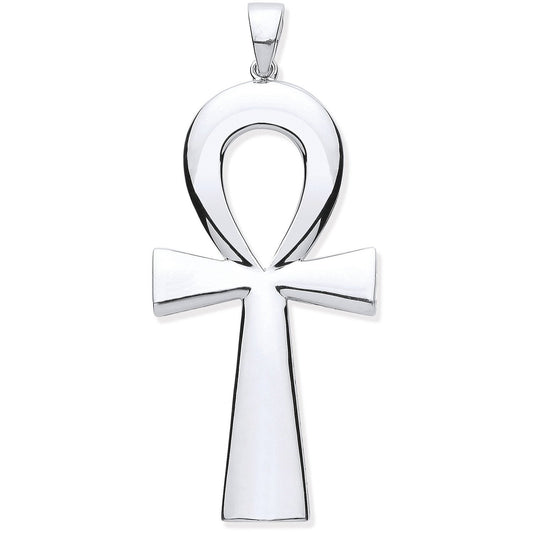 Silver Large Ankh Cross - Key Of Life