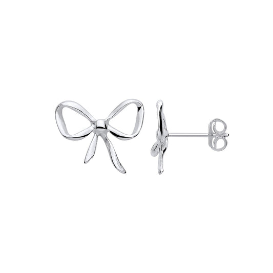 Silver Bow Studs