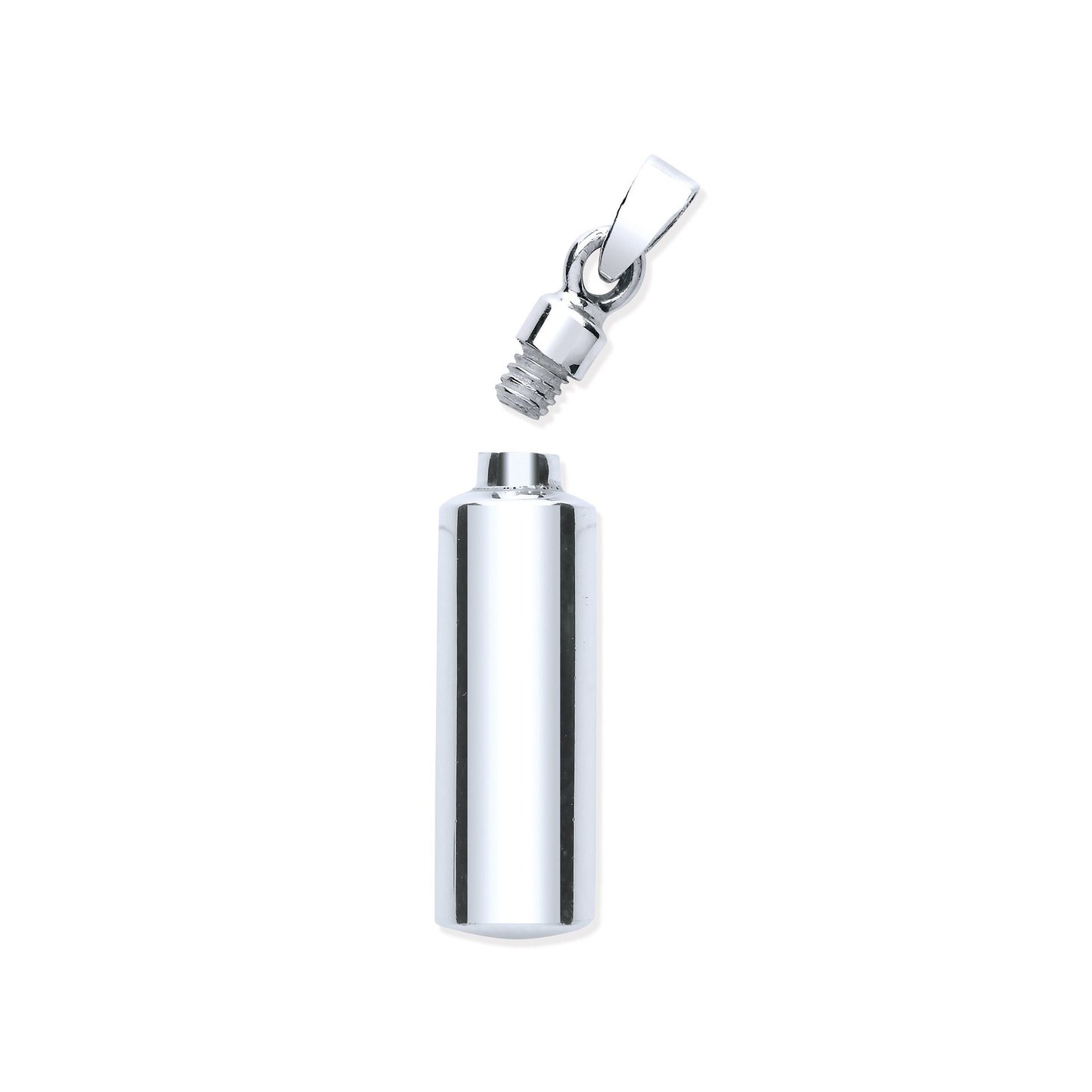 Silver Perfume/ashes Bottle Holder Pendant