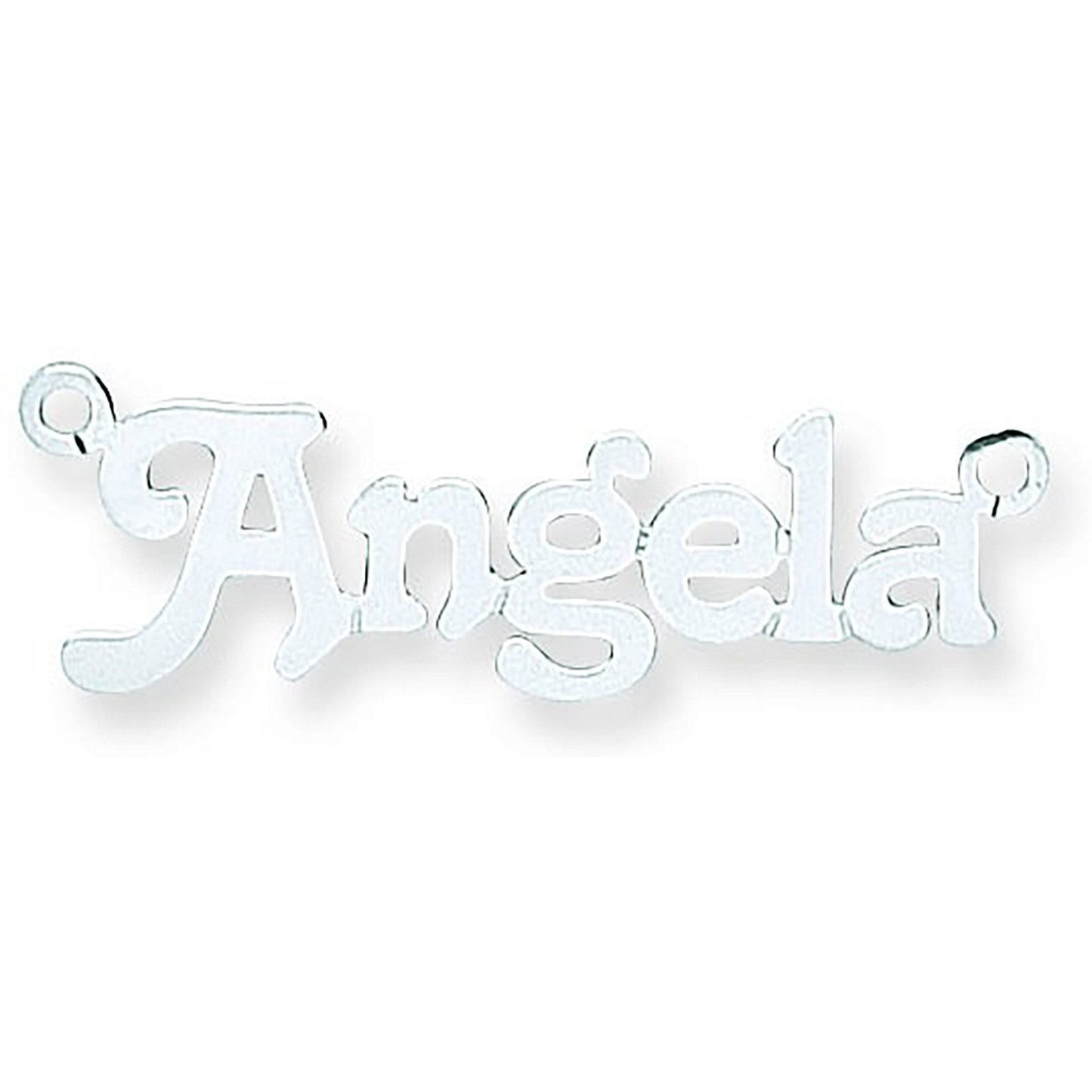 Silver Small Terra Nameplate With 16"/18"/20" Chain