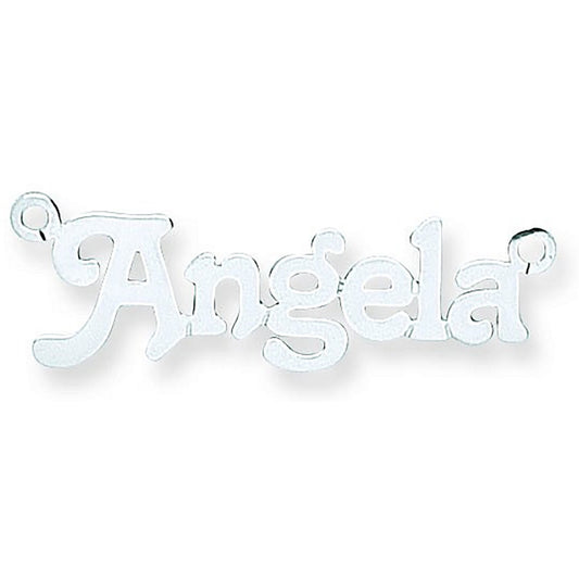 Silver Small Terra Nameplate With 16"/18"/20" Chain