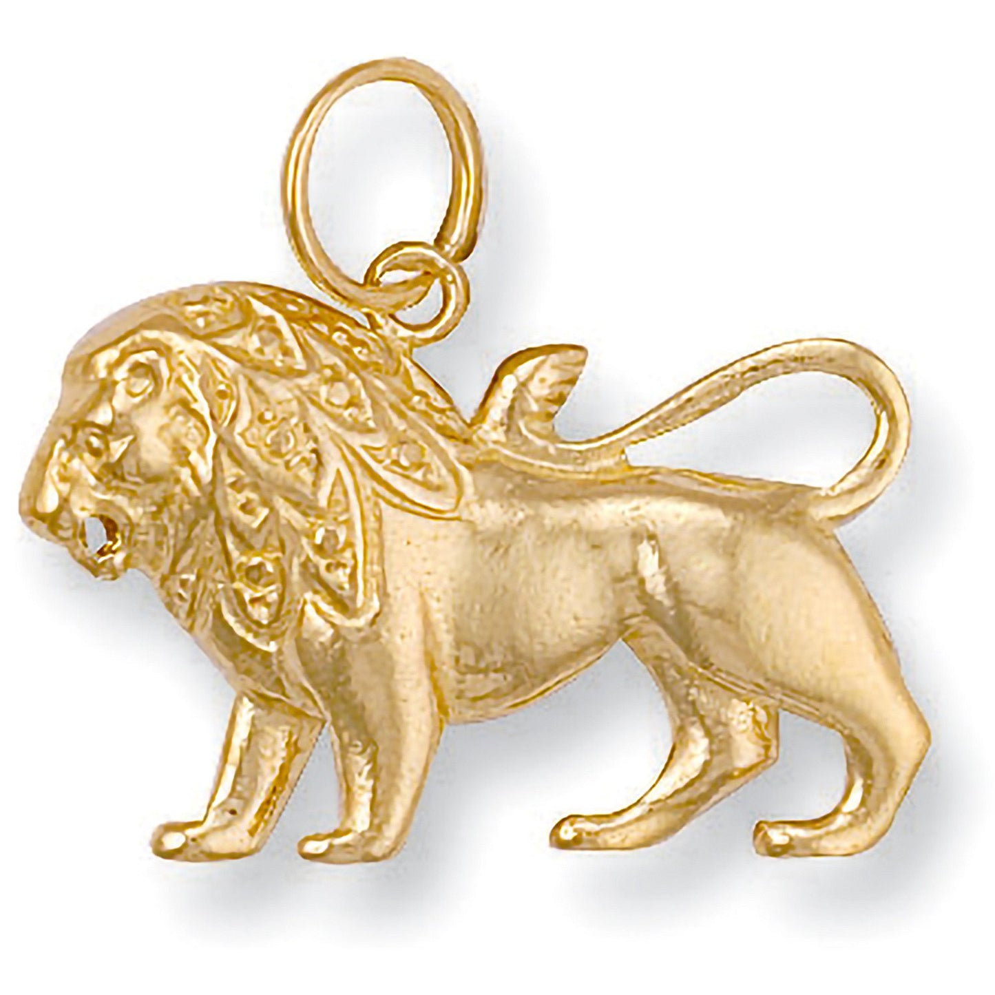 Yellow Gold Leo  Zodiac Pendant