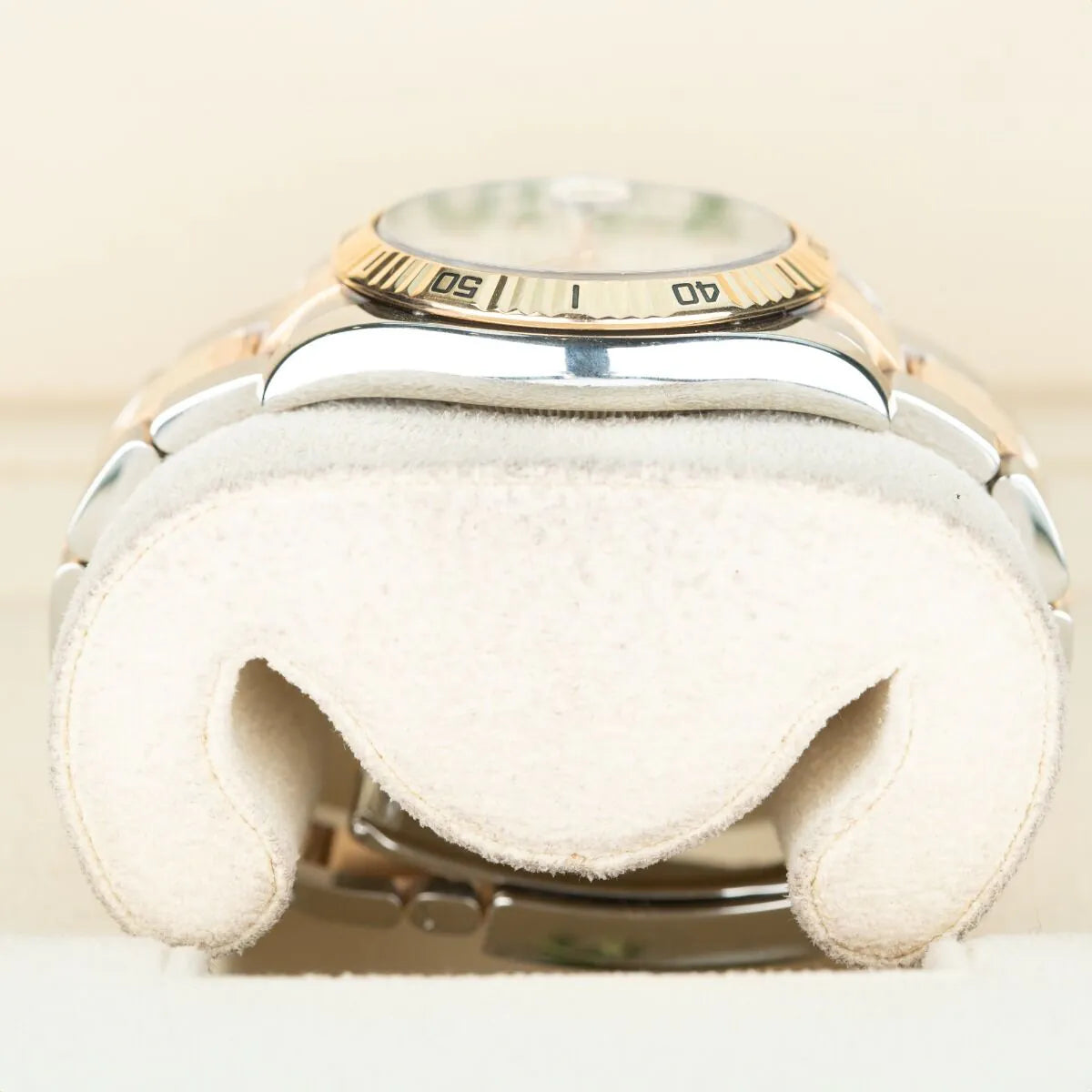 Rolex Datejust Turn-O-Graph 116261 Sundust Dial 18K Rose Gold & Stainless Steel Watch 2005 – Calibre of Time